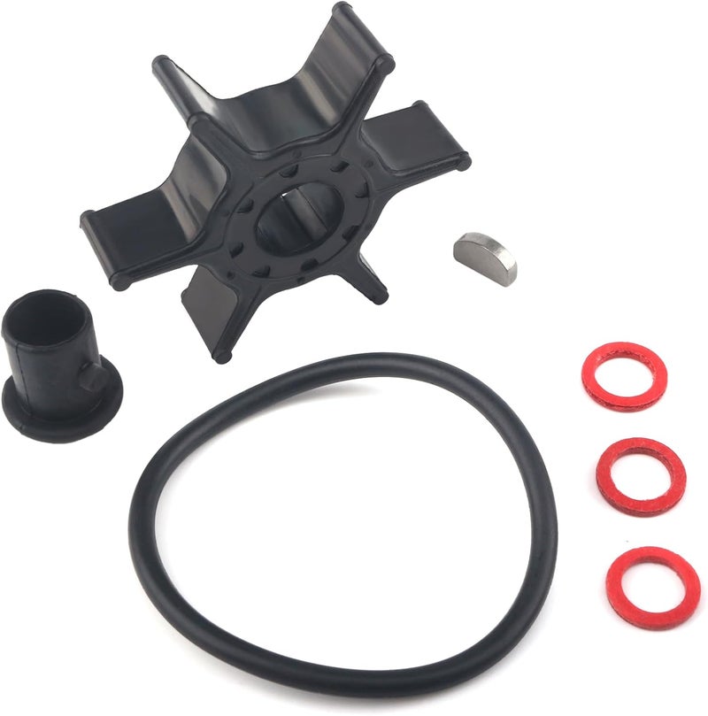QUICKMARINE 63V-44352 Marine Water Pump Impeller Service Kit fits Yamaha 2/4 Stroke 9.9 15 HP Boat Outboard Motor Replacement 63V-44352-00 63V-44352-01 Sierra 18-3040 - Image 1